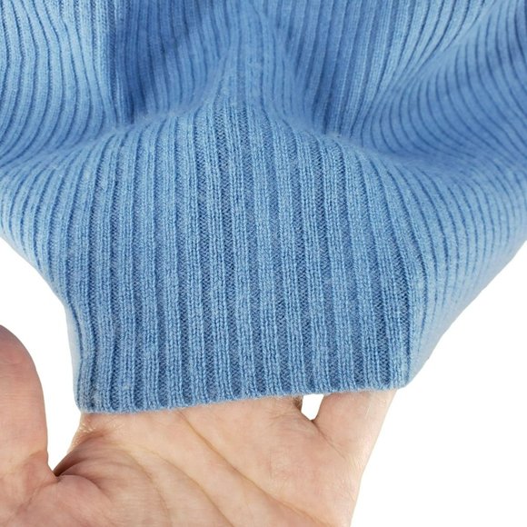 NEW Diane von Furstenberg Ahiga Sweater Light Blue Wool Cashmere Turtleneck XS - Picture 11 of 12